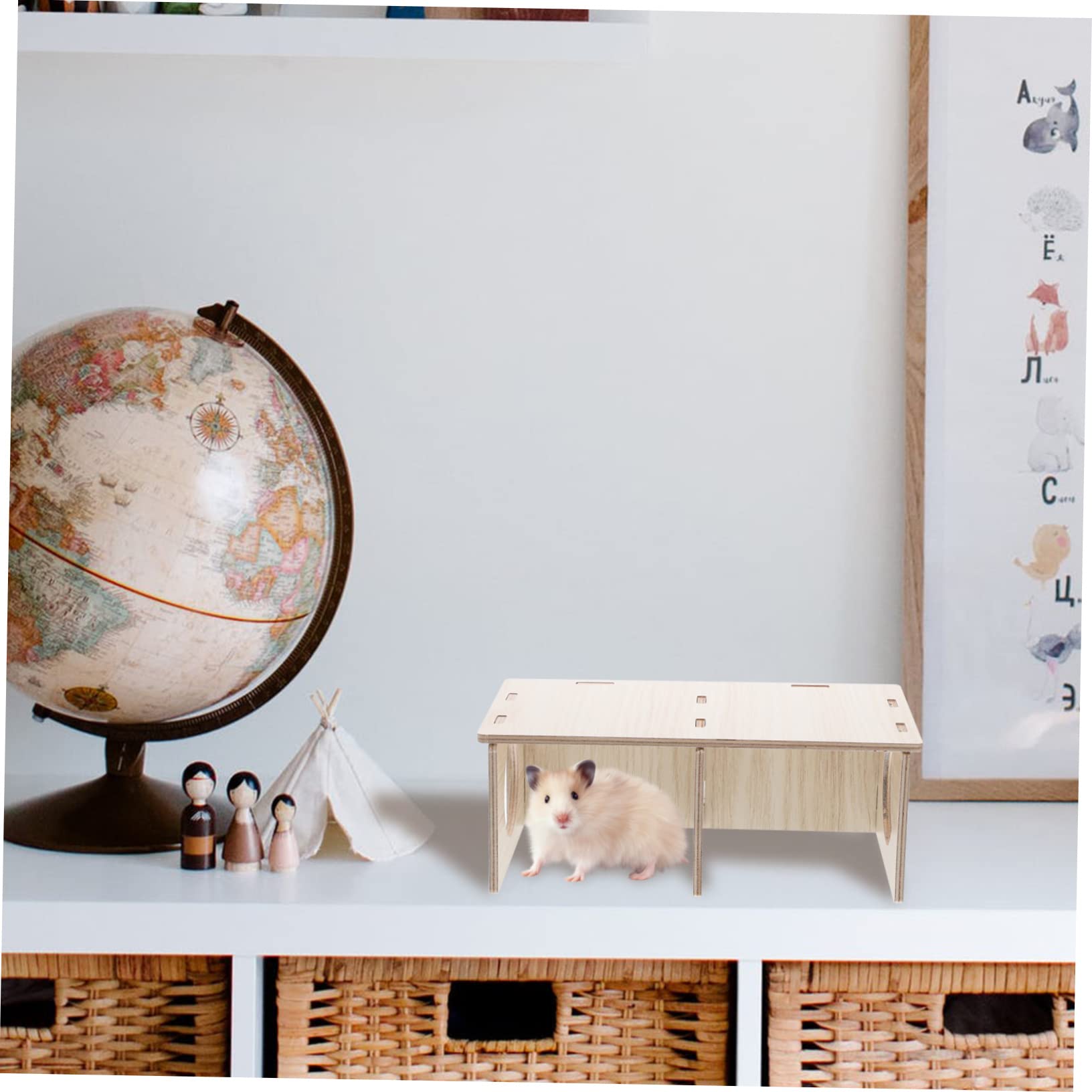 Amazon | GREENADSCAPE ハムスター木製隠れ家 小動物用ハウス